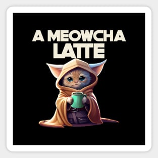 Kawaii Cat A Meowcha Latte Magnet